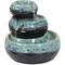 Modern Textured Bowls Ceramic Indoor 3-Tier Water Fountain - 7 in